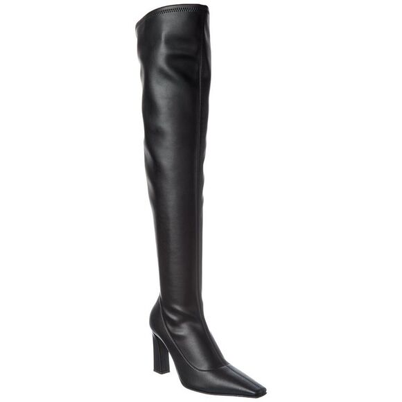 Giuseppe Zanotti Shoes - Giuseppe Zanotti Brenda 90 Leather Over-The-Knee Boot, Black